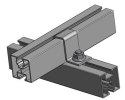 Bracket for connecting profile 40x40mm