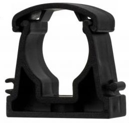 Closable handle FI-28mm black UZ-28 pack:100pcs