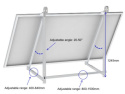 Balkonowa konstrukcja do montażu paneli słonecznych 23°-35° (TYP1)