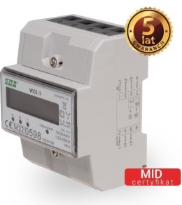 F&F Three-phase energy consumption meter/indicator 80A (WZE-3)