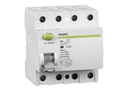 NOARK Residual Current Circuit Breaker 3-phase 4P 40A 100mA 6kA TypeA (108366)
