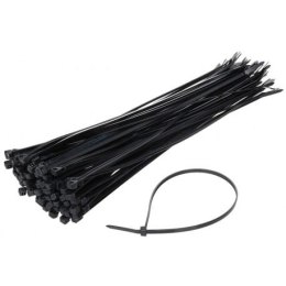 Cable tie Black 300*4.8mm pack: 100pcs.