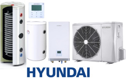 Heat pump set: HYUNDAI Split 6kW+ BW 50L buffer tank + SOLITANK 245L hot water tank with 3.83m2 coil